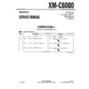 Sony XM-C6000 (serv.man3) Service Manual