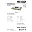 Sony XM-D500X Service Manual