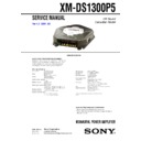 Sony XM-DS1300P5 (serv.man2) Service Manual