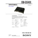 xm-gs400 service manual