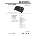 xm-pk100d service manual