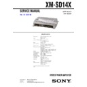 Sony XM-SD14X Service Manual