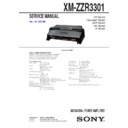 Sony XM-ZZR3301 Service Manual