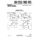 Sony XR-1253, XRS-103 (serv.man2) Service Manual