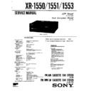 Sony XR-1550, XR-1551, XR-1553 Service Manual