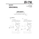 Sony XR-1790 (serv.man3) Service Manual