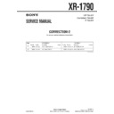 Sony XR-1790 (serv.man5) Service Manual