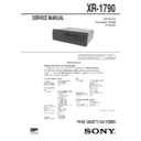 Sony XR-1790 Service Manual