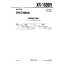 Sony XR-1800R (serv.man2) Service Manual