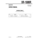 Sony XR-1800R (serv.man3) Service Manual