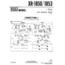 Sony XR-1850, XR-1853 Service Manual
