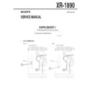 Sony XR-1890 (serv.man2) Service Manual