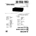 Sony XR-1950, XR-1953 Service Manual