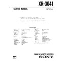 Sony XR-3041 Service Manual