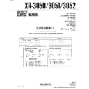 Sony XR-3050, XR-3051, XR-3052 (serv.man2) Service Manual