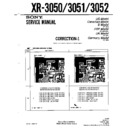 Sony XR-3050, XR-3051, XR-3052 (serv.man3) Service Manual