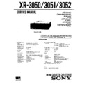 Sony XR-3050, XR-3051, XR-3052 Service Manual