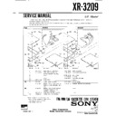Sony XR-3209 Service Manual