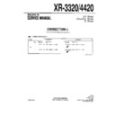 Sony XR-3320, XR-4420 Service Manual