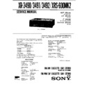 Sony XR-3490, XR-3491, XR-3492, XRS-600MK2 Service Manual