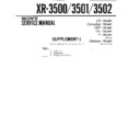 Sony XR-3500, XR-3501, XR-3502 (serv.man2) Service Manual