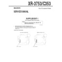 Sony XR-3753, XR-C353 (serv.man2) Service Manual