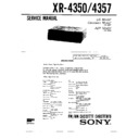 Sony XR-4350, XR-4357 Service Manual