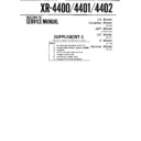 Sony XR-4400, XR-4401, XR-4402 Service Manual