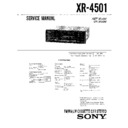 Sony XR-4501 Service Manual