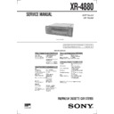 Sony XR-4880 Service Manual
