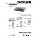 Sony XR-4950X, XR-4954X Service Manual
