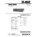 Sony XR-4950X Service Manual