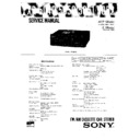 Sony XR-5040, XR-5050, XR-5051, XR-5052 Service Manual