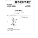 Sony XR-5350, XR-5352 (serv.man2) Service Manual