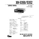 Sony XR-5350, XR-5352 Service Manual