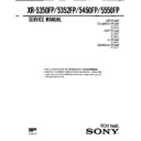 Sony XR-5350FP, XR-5352FP, XR-5450FP, XR-5550FP Service Manual