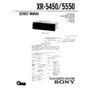Sony XR-5450, XR-5550 (serv.man2) Service Manual