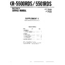 Sony XR-5500RDS, XR-5501RDS Service Manual