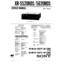 Sony XR-5520RDS, XR-5620RDS Service Manual