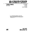 Sony XR-5700FP, XR-5701FP (serv.man2) Service Manual