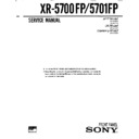 Sony XR-5700FP, XR-5701FP Service Manual