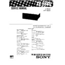 Sony XR-6088 Service Manual