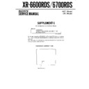 Sony XR-6600RDS, XR-6700RDS (serv.man2) Service Manual