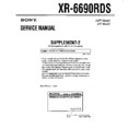 Sony XR-6690RDS (serv.man3) Service Manual