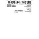 Sony XR-7040, XR-7041, XR-7042, XR-U110 (serv.man2) Service Manual