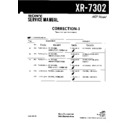 Sony XR-7302 (serv.man4) Service Manual