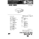 Sony XR-7302 Service Manual
