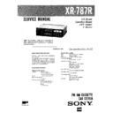 Sony XR-787R Service Manual