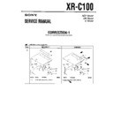 Sony XR-C100 (serv.man3) Service Manual