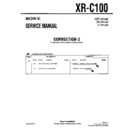 Sony XR-C100 (serv.man4) Service Manual